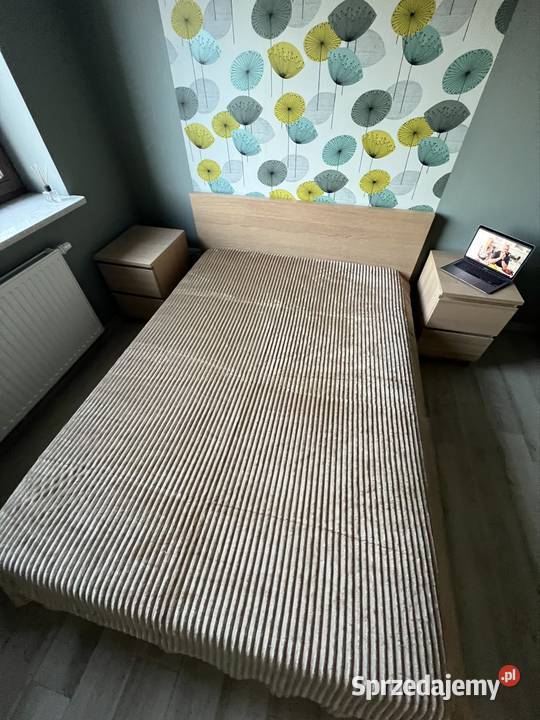 Pled Narzuta w paski beżowy 160x200 Warszawa