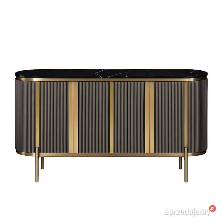 Komoda złota grafitowa Omega Glamour Premium Golkowice