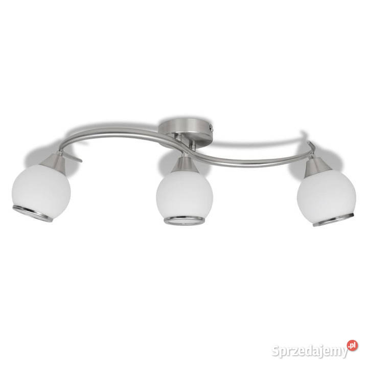 Lampa sufitowa z 3 szklanymi kloszami na mazowieckie Warszawa