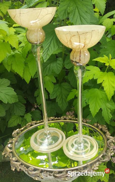 Świecznik z Huty Szkła Józefina Krosno sprzedam
