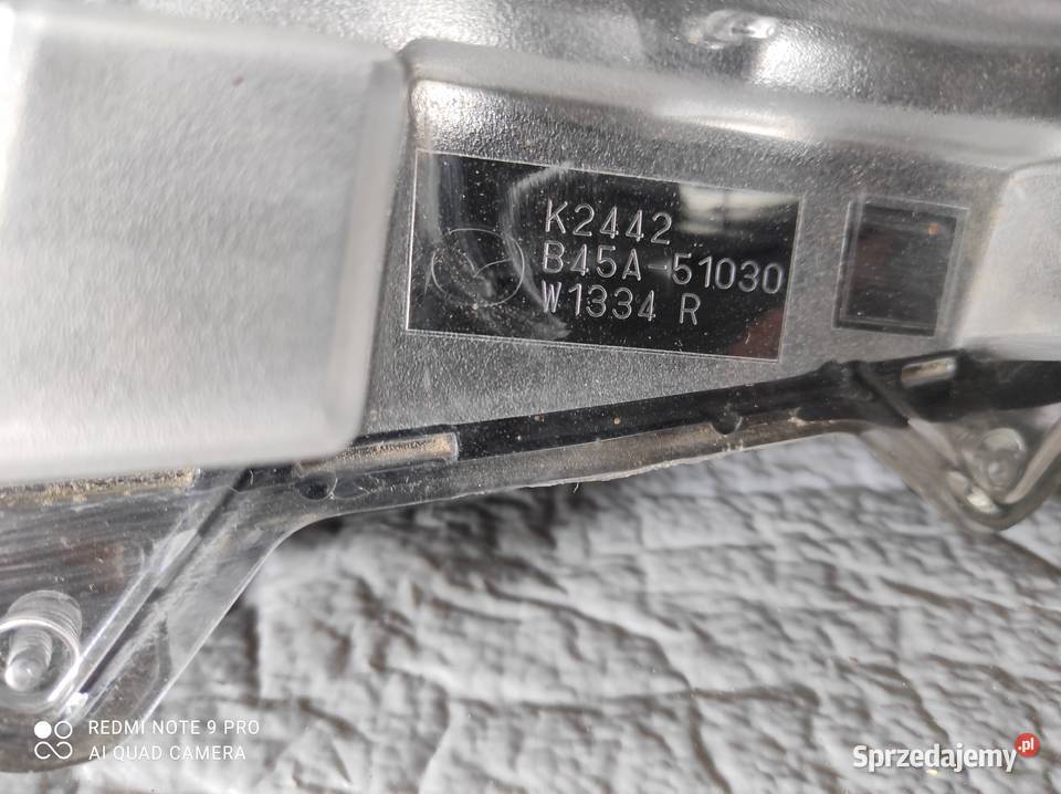 Lampa prawa przednia Mazda CX3 MAZDA 3 Biskupice