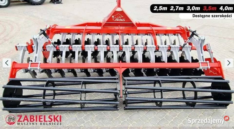 Brona talerzowa Agregat Zabiel 35 m dostawa RATY Warta Bolesławiecka