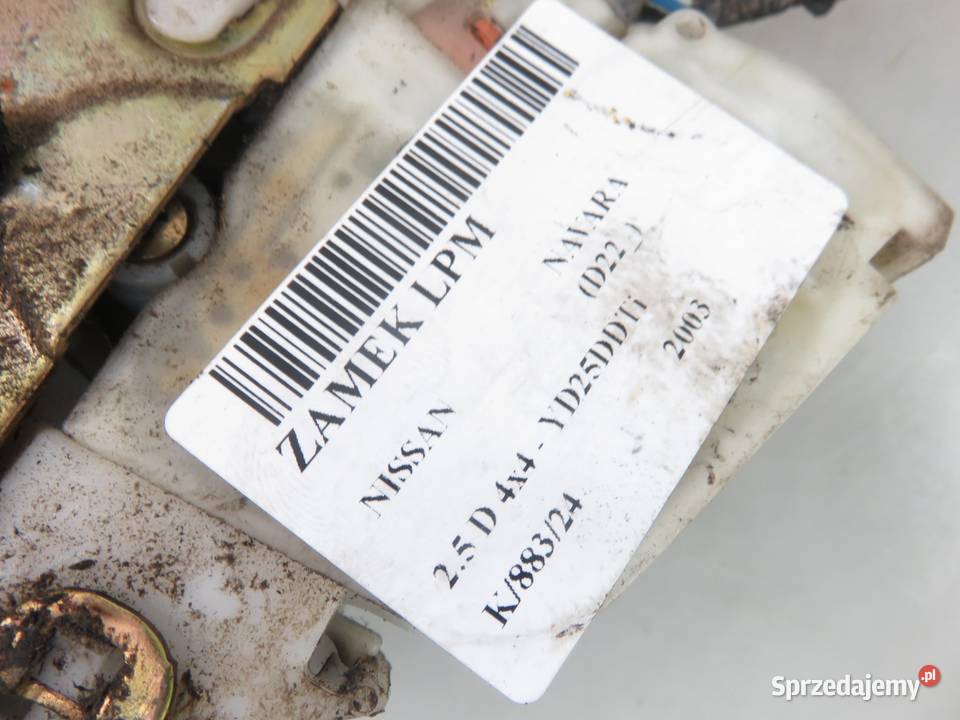 ZAMEK LEWY PRZEDNI NISSAN NAVARA D22 805525P013