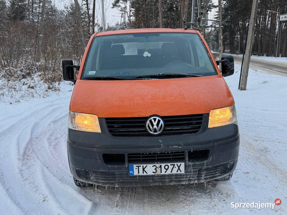 Volkswagen T5 Doka 19 tdi 2008 pomarańczowy Kielce sprzedam