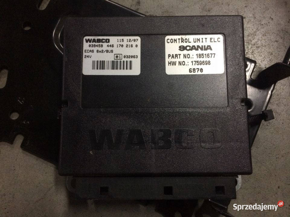 Modul Scania 6x2 Ecas 4461702160 1851677 1759698 Maszewo