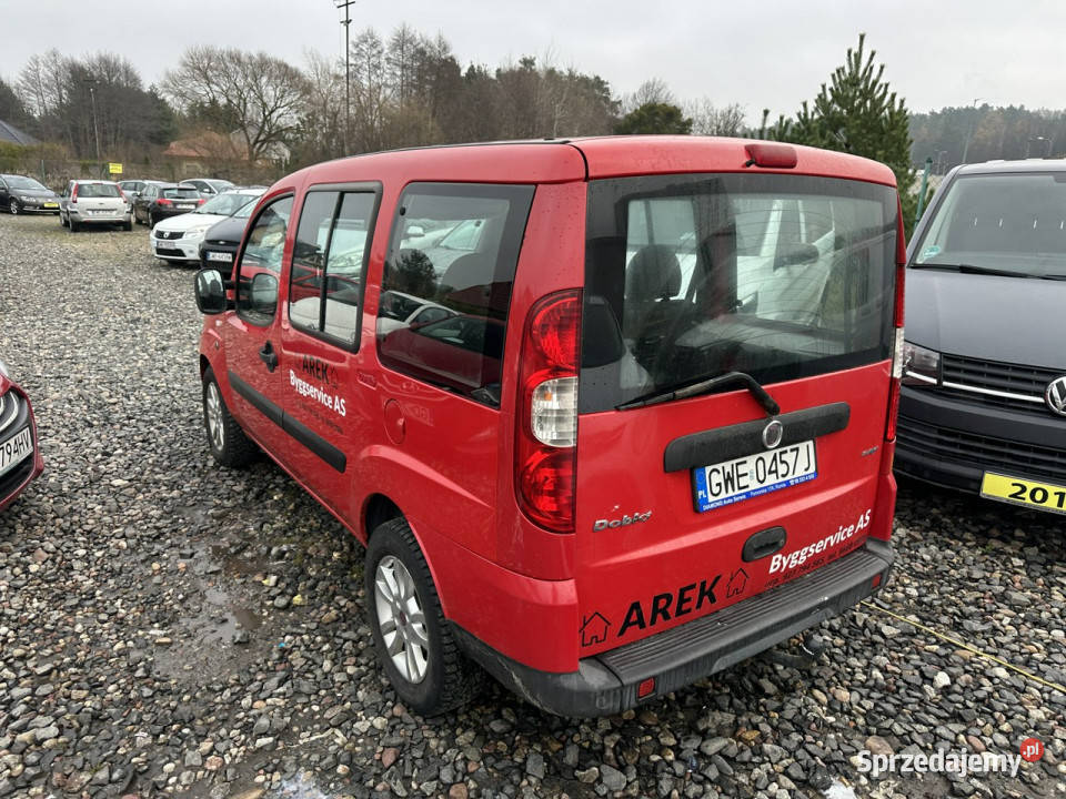 Fiat Doblo Polski salon 5 miejsc rej 2009 klima Wejherowo sprzedam