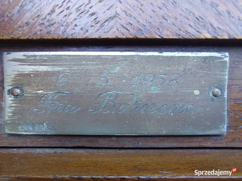 Szafka skrzynia obudowa starego zegara 1938r Tczew sprzedam