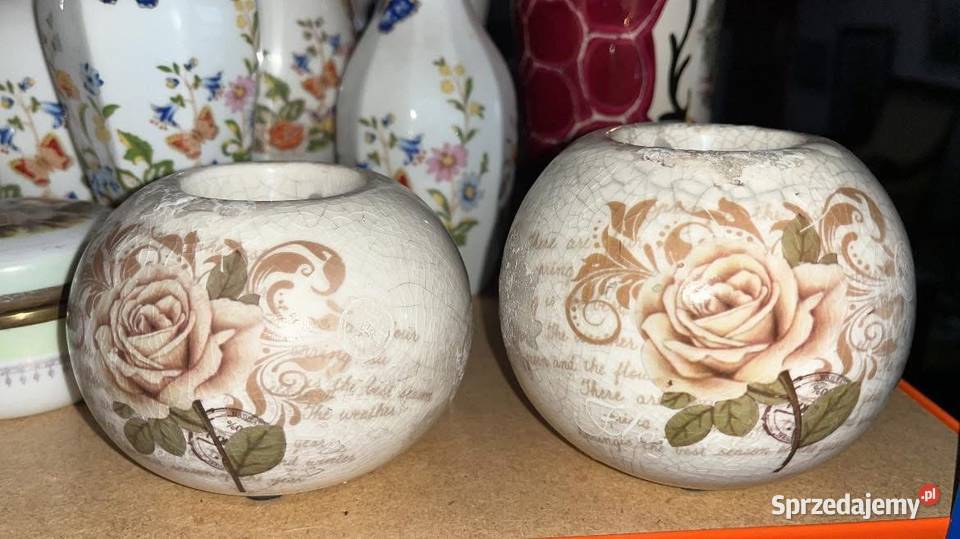 Kula z różą świecznik na tlith przycisk na Gdańsk