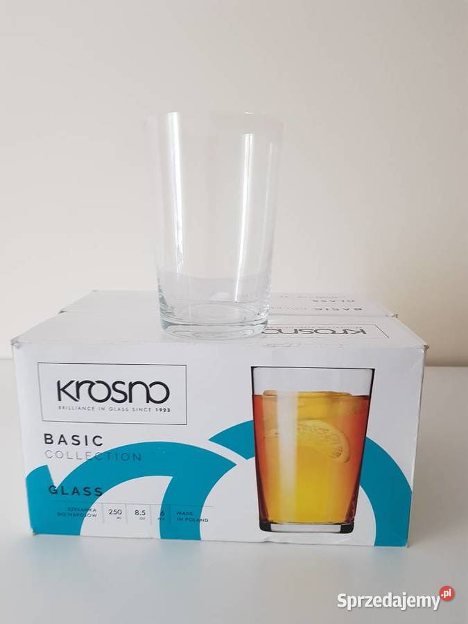 Nowe Szklanki Basic 250 ml 6 sztuk KROSNO Warszawa