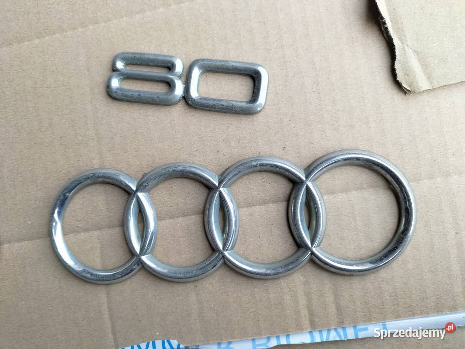AUDI 80 B3 80 B4 ZNACZEK EMBLEMAT NAPIS Kamień-Kolonia sprzedam