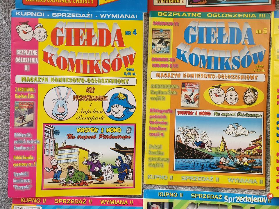 Giełda Komiksów zestaw 9 numerów stan b Komiksy