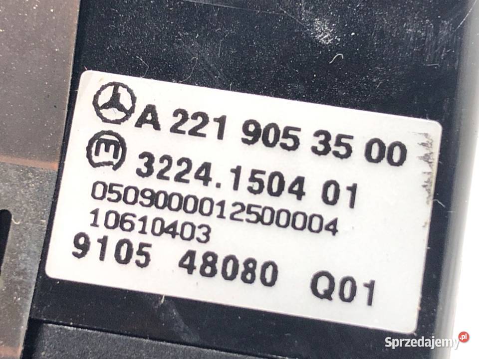 WŁĄCZNIK ŚWIATEŁ MERCEDES W221 A2219053500 0513