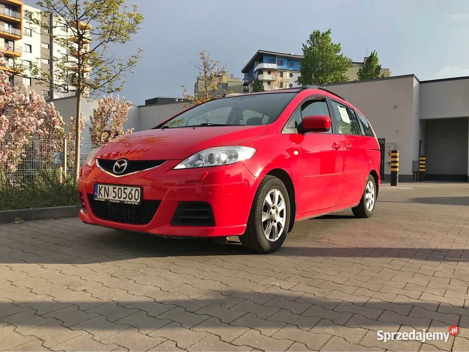 Mazda 5 2008 r 20 Diesel 7 Os uszkodzony Kraków