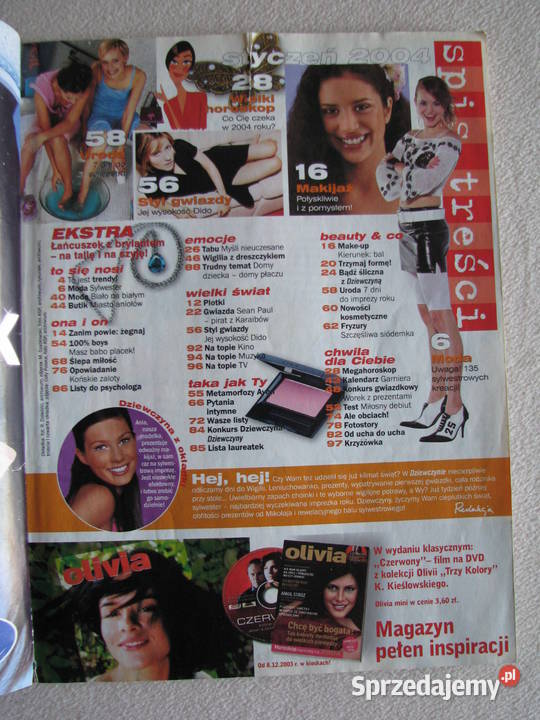 Magazyn Dziewczyna 1 z 2004 r miesięcznik Brzegi