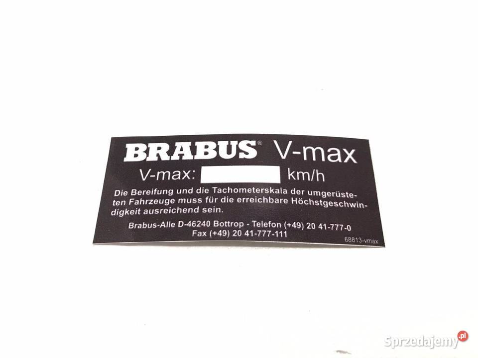 NAKLEJKA BRABUS V STYL BRABUS Starachowice