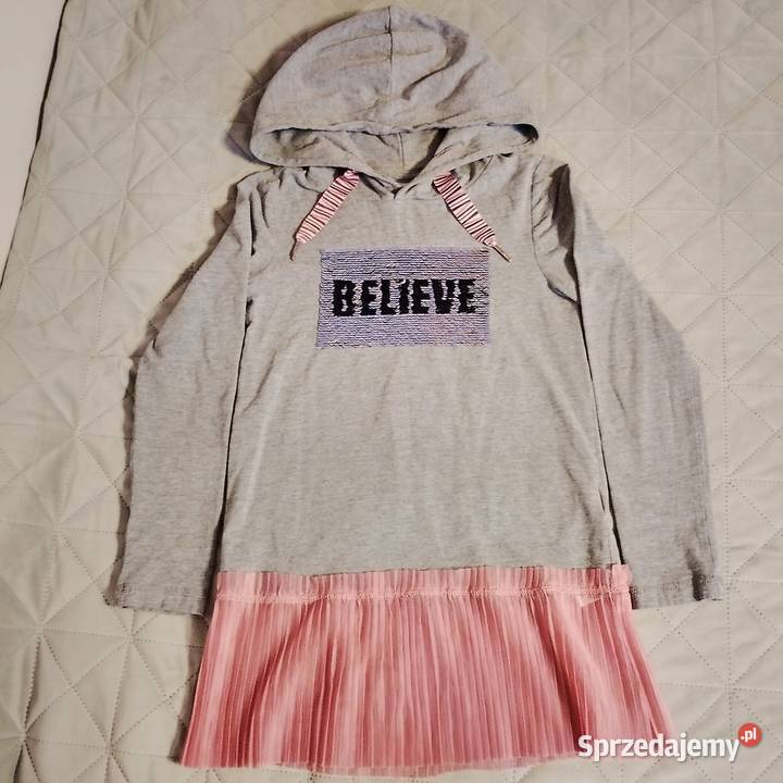 Spszedam sukienkę szarą COCCODRILLO 134 Zaścianki