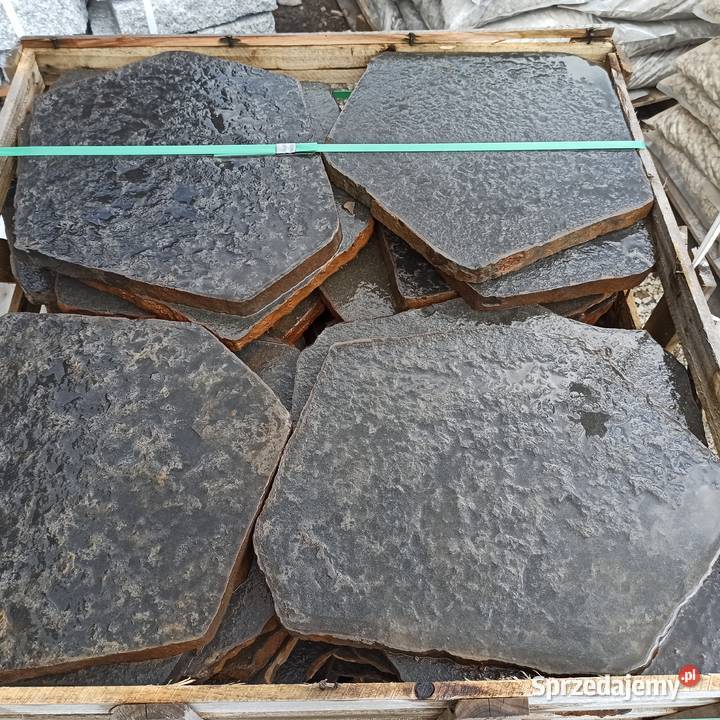 Kamień czarny na ścieżkowy na chodnik Palisada Chrzanów