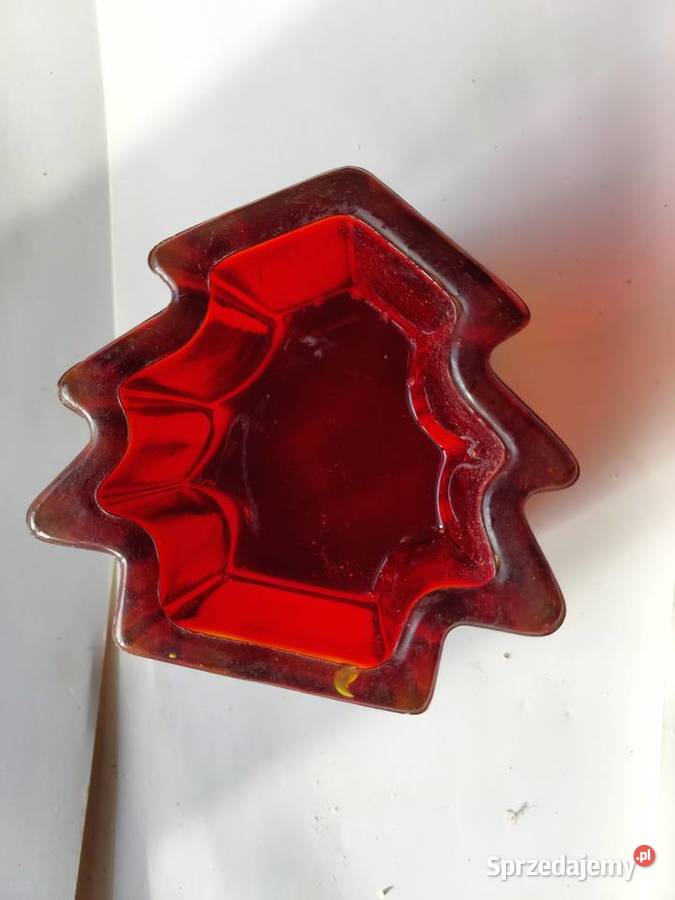 Choinka szkło czerwone vitange dolnośląskie sprzedam