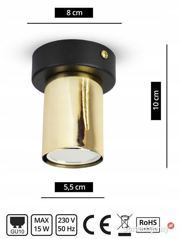 Lampa Sufitowa Żyrandol Plafon SPOT GU10 LED Plafony Choroszcz