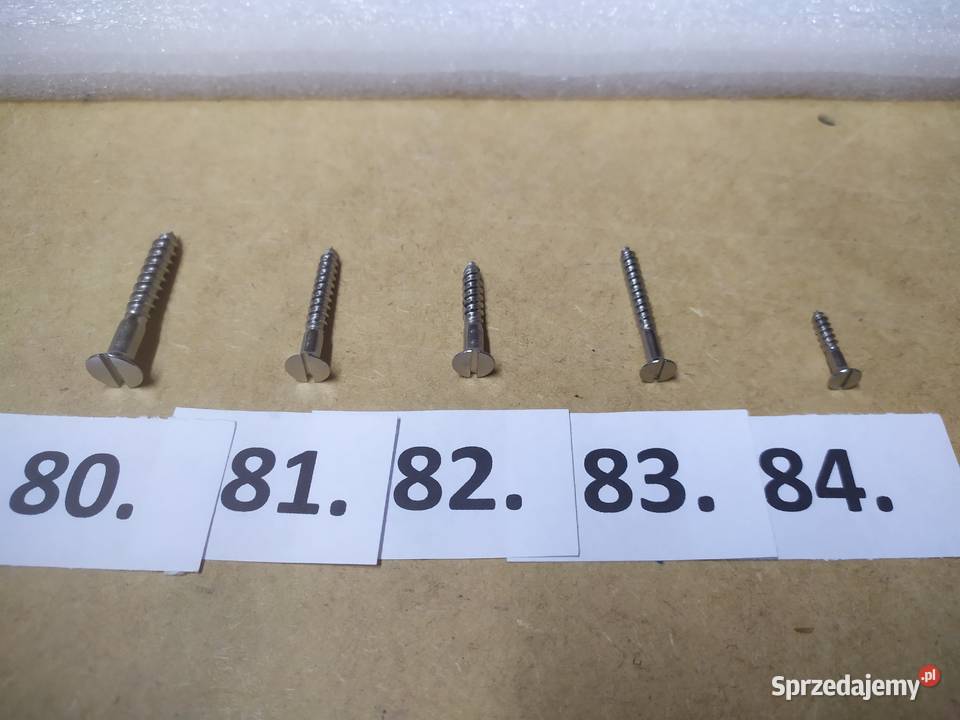 wkręty zabytkowe z nacięciem prostymstary