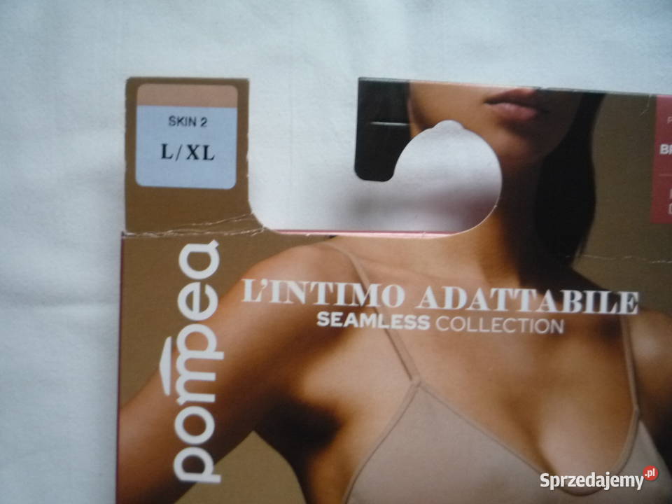 Pompea Bezszwowy biustonosz z mikrofibry LXL brązowy/beżowy Szczecin sprzedam