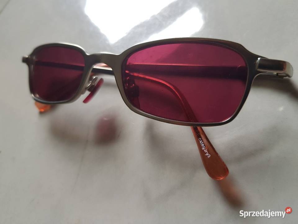 okulary przeciwsłoneczne różowe retro vintage Uniseks sprzedam