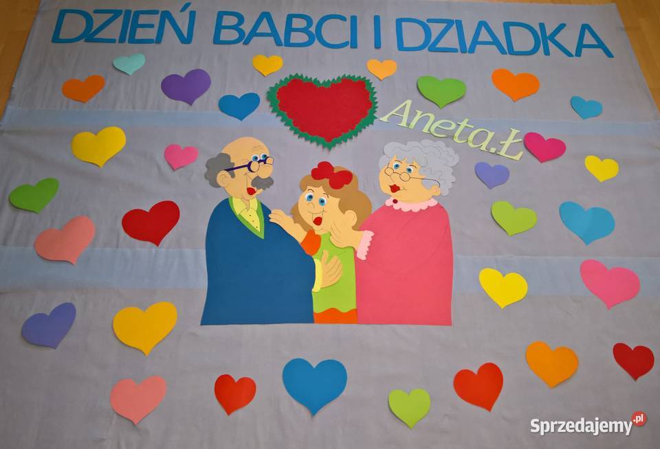 Dekoracje na Dzień Babci i Dziadka z brystolu Pozostałe mazowieckie Garwolin