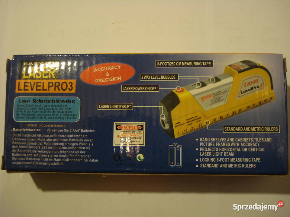 Poziomica laserowa z miarką Gdynia