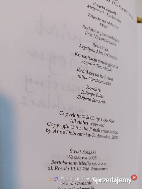 Kwiat śniegu i sekretny wachlarz książki Proza i poezja mazowieckie Warszawa sprzedam