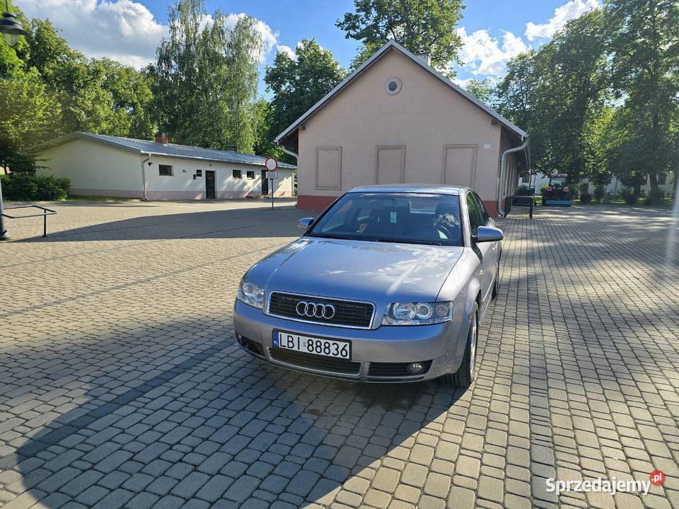 Sprzedam AUDI A4 B6 18T 190 BEX 2003 srebrny Międzyrzec Podlaski