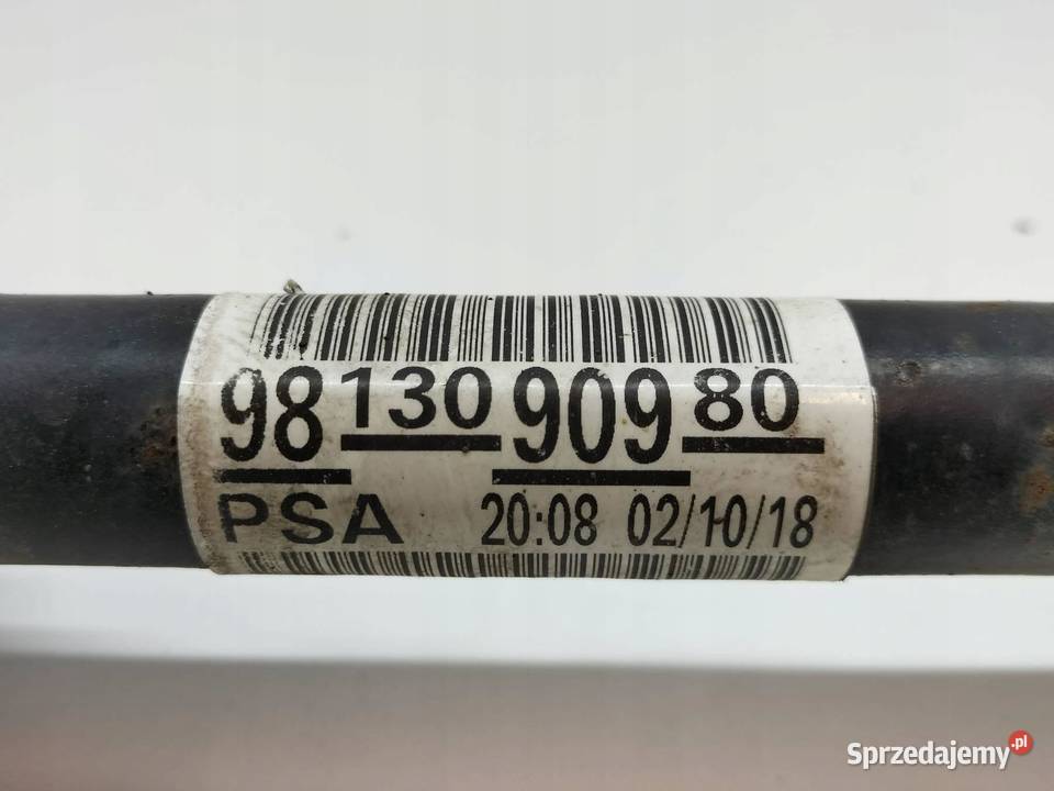 PÓŁOŚ PRAWY PRZÓD 20 HDI 177 9813090980 Toyota