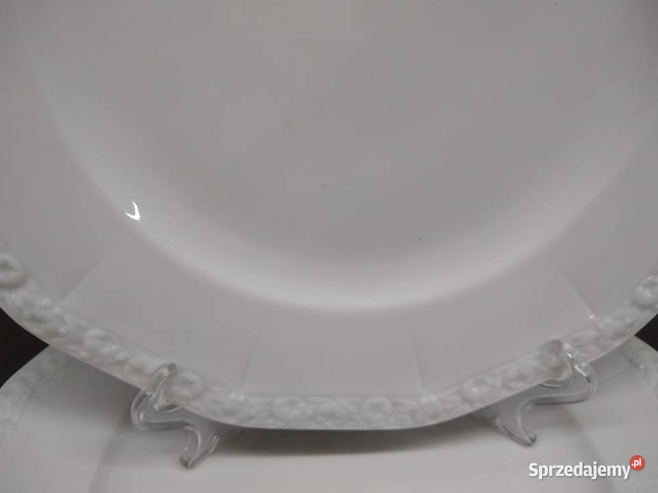 Talerz płytki Rosenthal Biała Maria Classic Rose