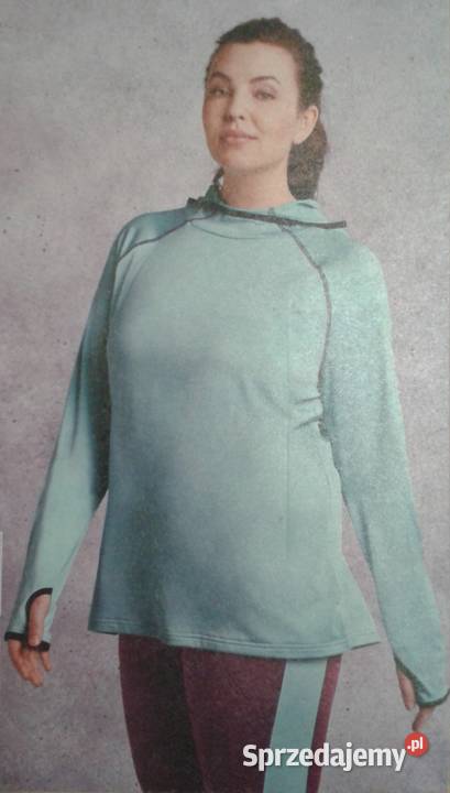 Damska koszulka TERMICZNA do biegania KAPTUR Odzież sportowa