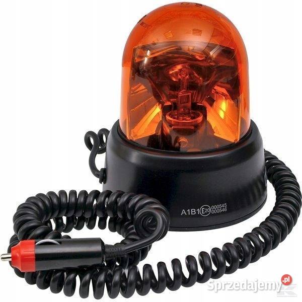 Lampa błyskowa 12V na magnes 130 mm L140 mm Kożuchów