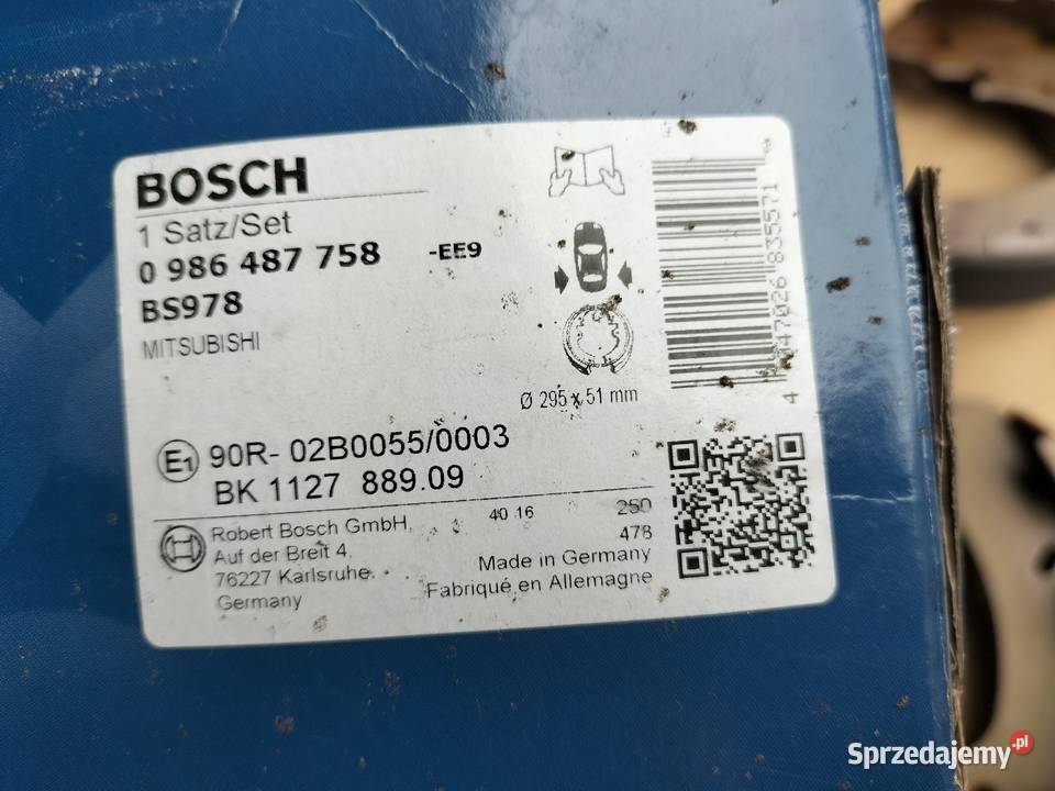 MITSUBISHI L200 SZCZĘKI HAMULCOWE 0986487758 terenowe Części samochodowe Kamień-Kolonia