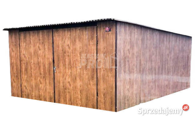 Garaz blaszany 4x6 Brama dwuskrzydłowa Gniezno sprzedam