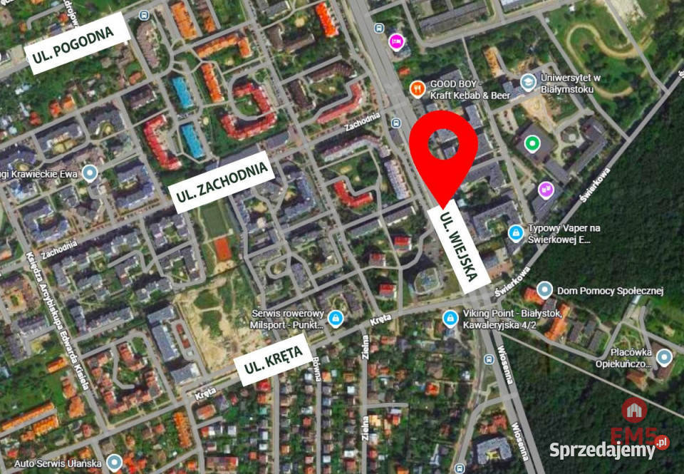 sprzedaży lokalu Białystok 494m2 handlowo-usługowy sprzedam