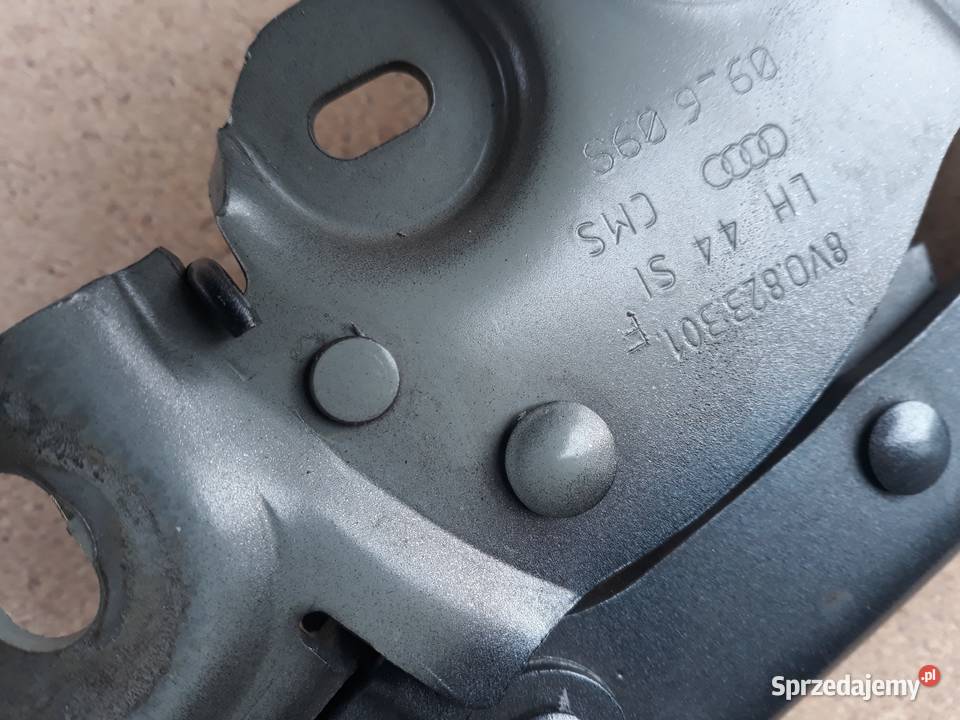AUDI A3 8V0 ZAWIAS MASKI LEWY PRAWY 8V0823301F Międzychód