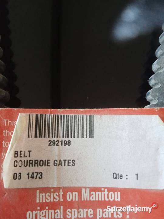 Pasek alternatora Manitou 702974 pomorskie sprzedam