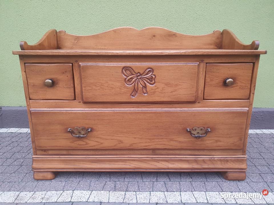 Komoda z szufladami drewno dębowe Komody Szymanowice