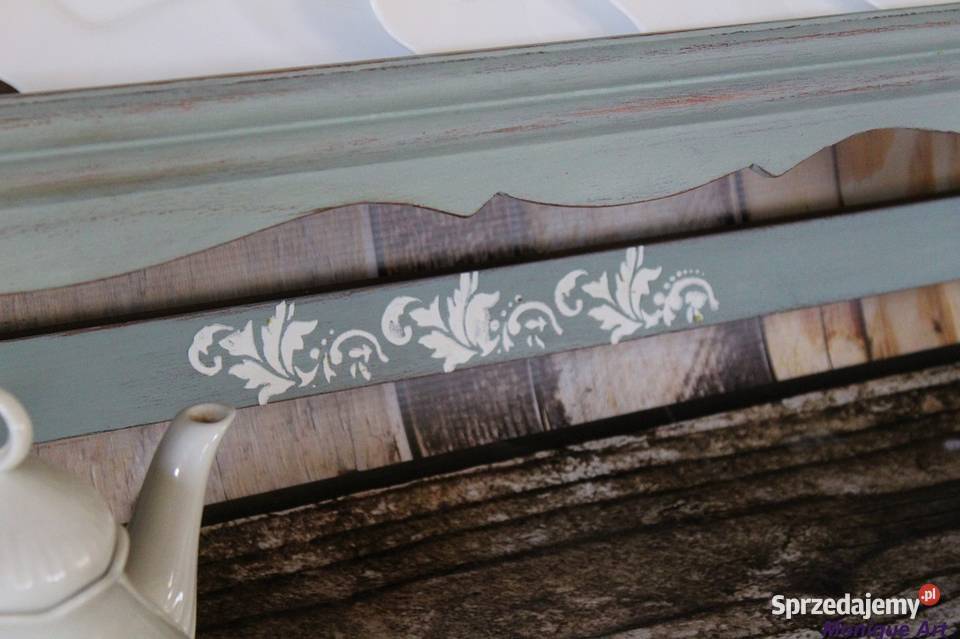 Drewniana półka na talerze oryginalny kolor Jelcz-Laskowice