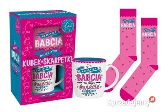 Zestaw na DZIEŃ BABCI Kubek skarpetki w Wołczyn