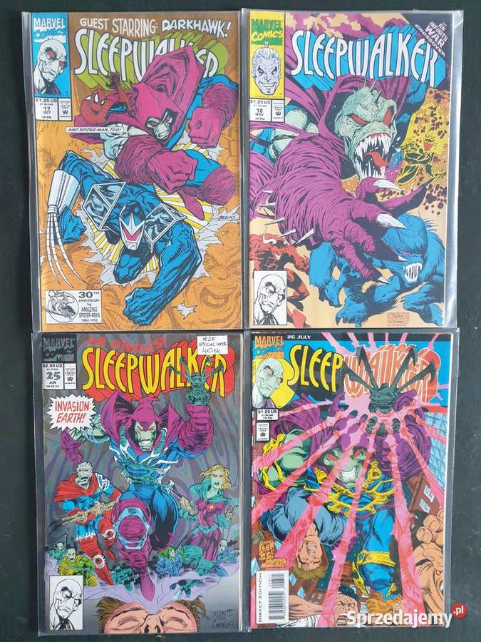 Sleepwalker 18 oryginalnych komiksów Marvel USA sprzedam