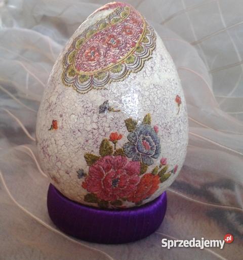 Jajko 12 wielkanocne pisanka decoupage REKODZIEL Krajno-Parcele sprzedam