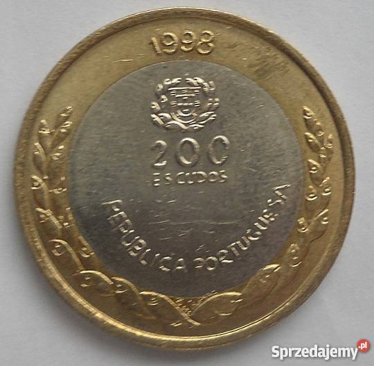 PORTUGALIA200 ESCUDOS1998 r EXPO 98 BIMETAL Legionowo