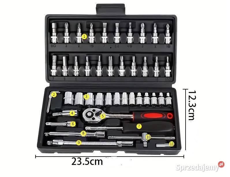 Zestaw kluczy nasadowych z grzechotką narzędzia Białystok