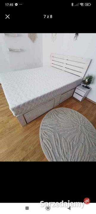 Nowoczesne łóżka z klasycznego drewna GrońWood Łącko