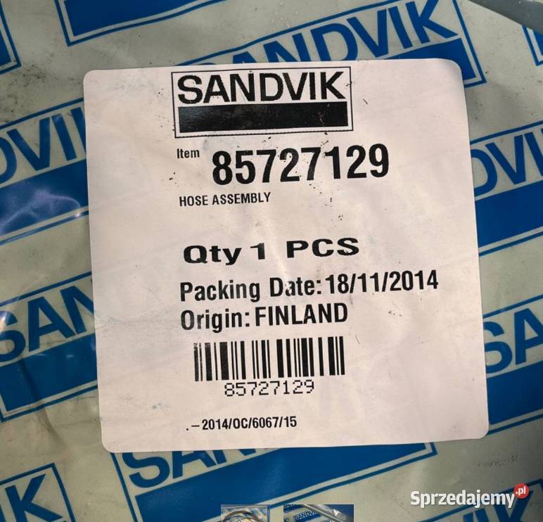 Sandvik 85727129 857 271 29 Zespół węża Nowy Poznań sprzedam