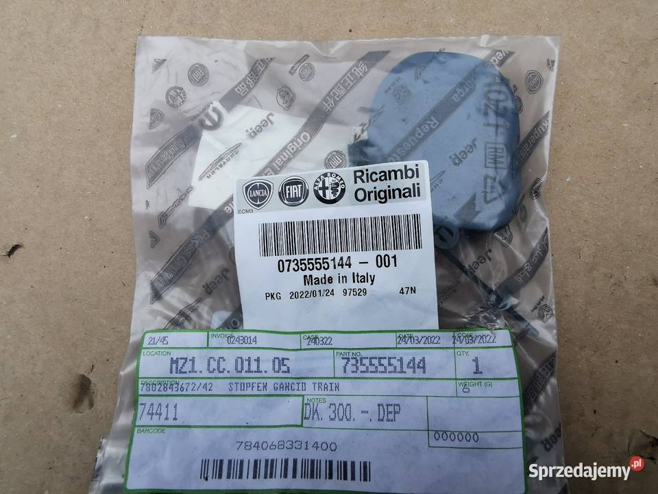 Zaślepka haka zderzaka przód Fiat Panda 3 III 12 Sieraków