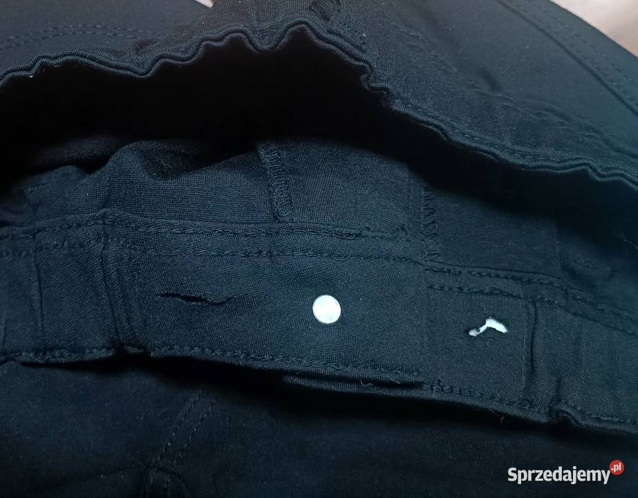 Spodnie damskie ze wstawkami z eko skóry 38 Kraków